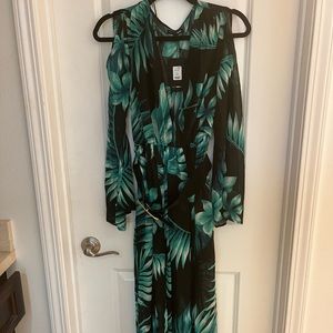 Green Floral dress